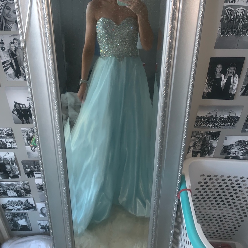 Blue Prom dress